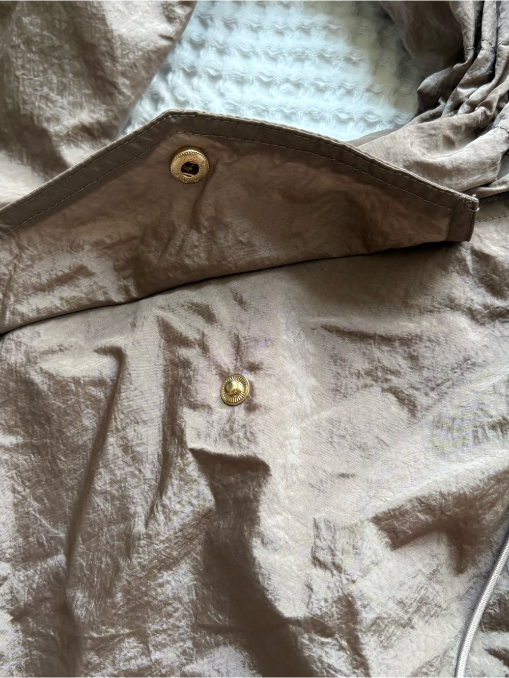 NWT Guess Kelsi Hoodie Pack Parka Long Summer Clay Taupe Water Resistant Size S - Picture 9 of 12